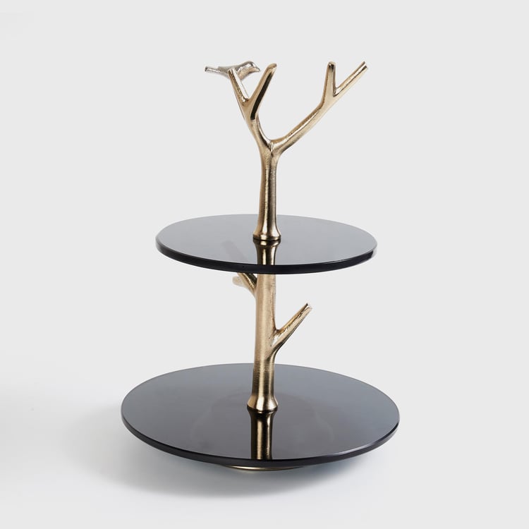 Eternity Metal 2-Tier Cake Stand