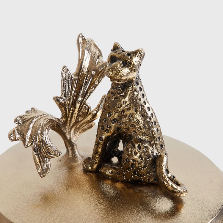 Eternity Glass Leopard Decorative Jar