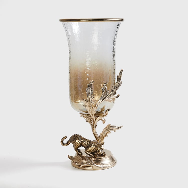 Eternity Glass Leopard Vase