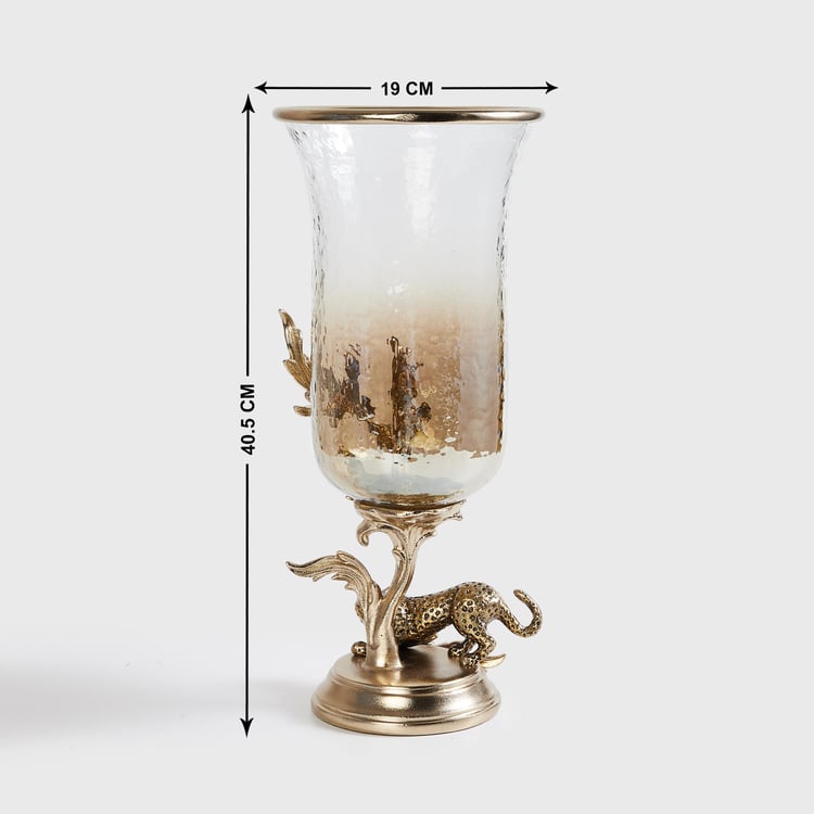 Eternity Glass Leopard Vase