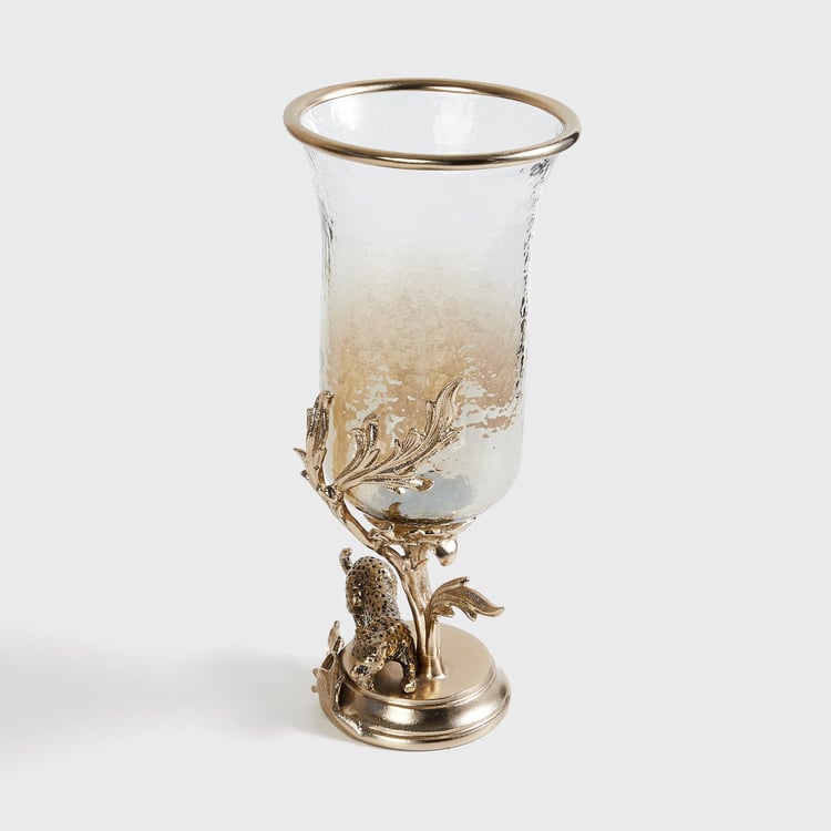 Eternity Glass Leopard Vase