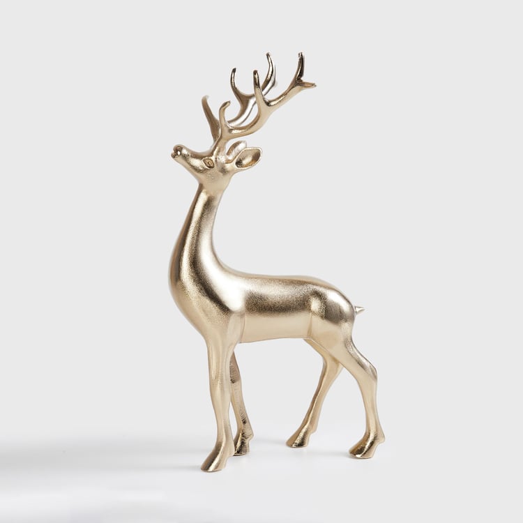 Splendid Aluminium Reindeer Figurine