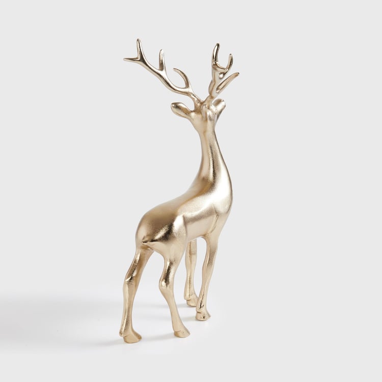 Splendid Aluminium Reindeer Figurine