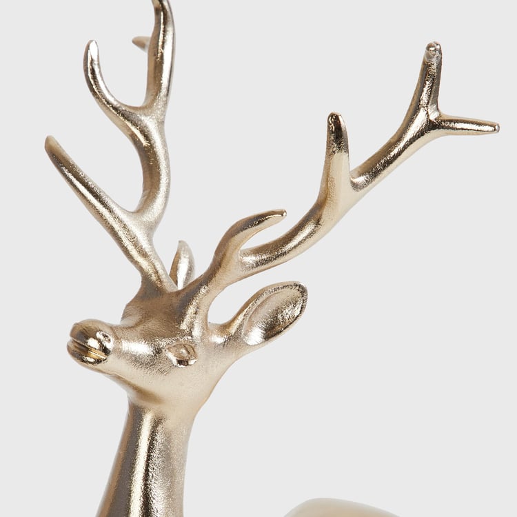 Splendid Aluminium Reindeer Figurine