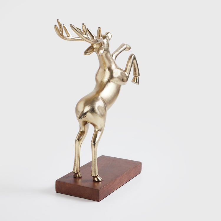 Splendid Aluminium Reindeer Figurine