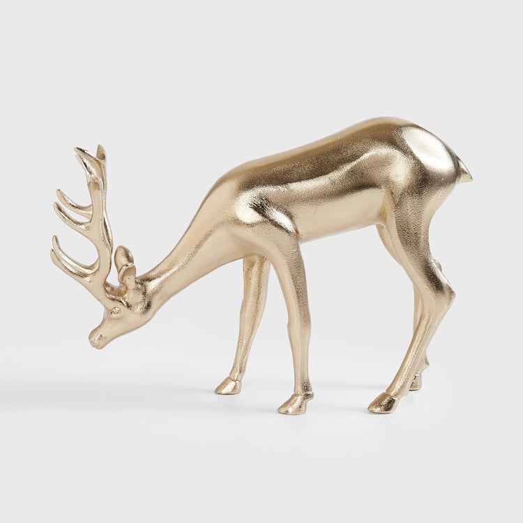 Splendid Aluminium Reindeer Figurine