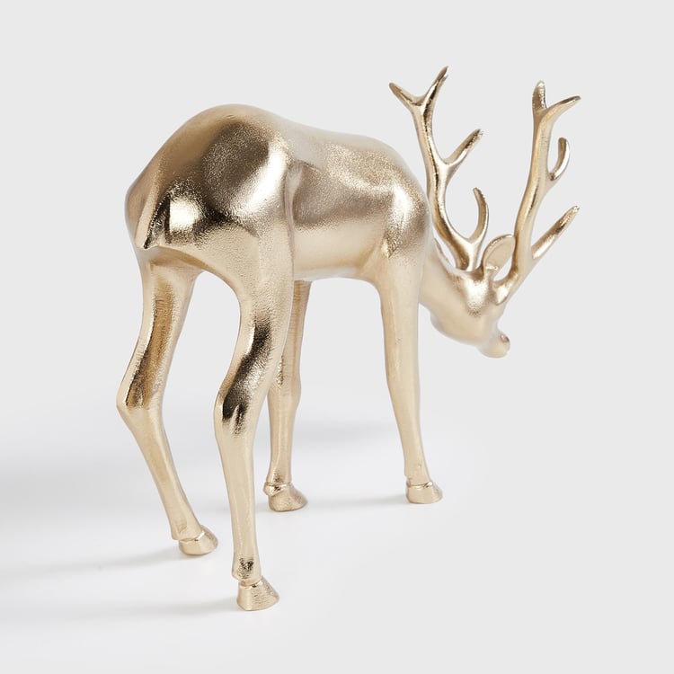 Splendid Aluminium Reindeer Figurine