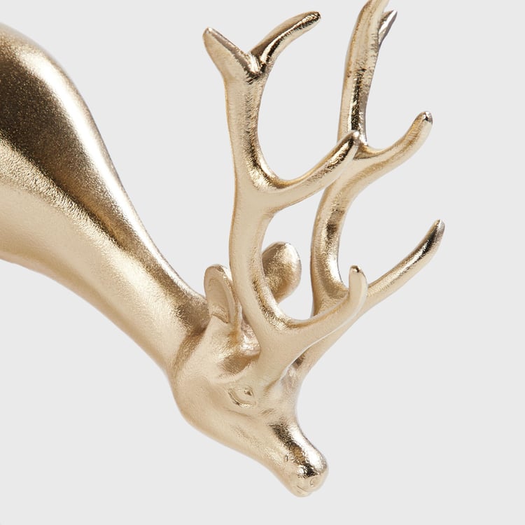 Splendid Aluminium Reindeer Figurine