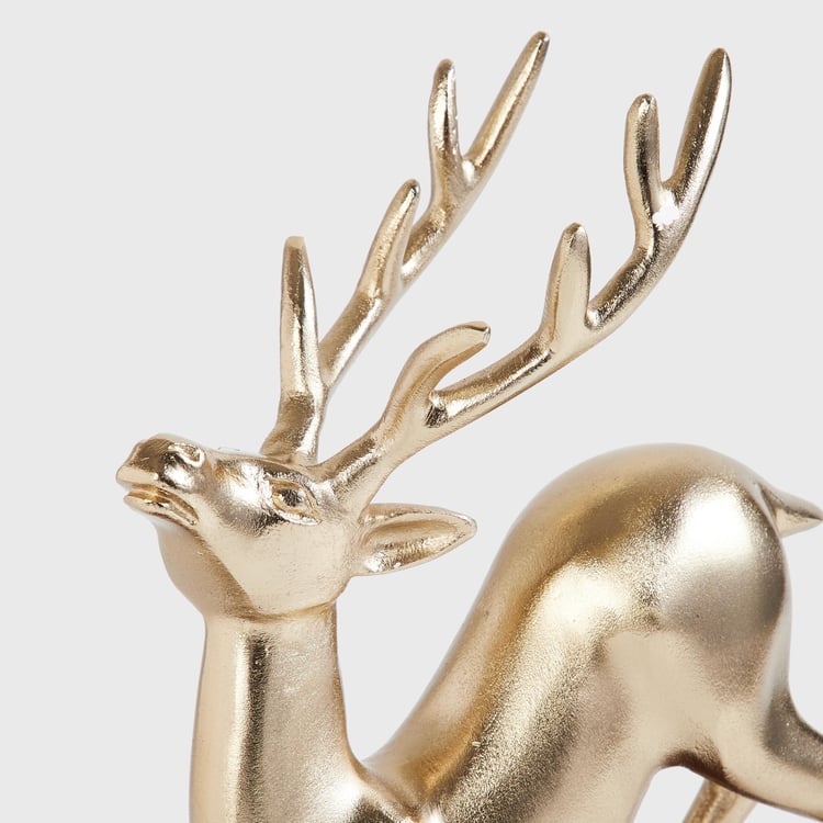 Splendid Aluminium Reindeer Figurine