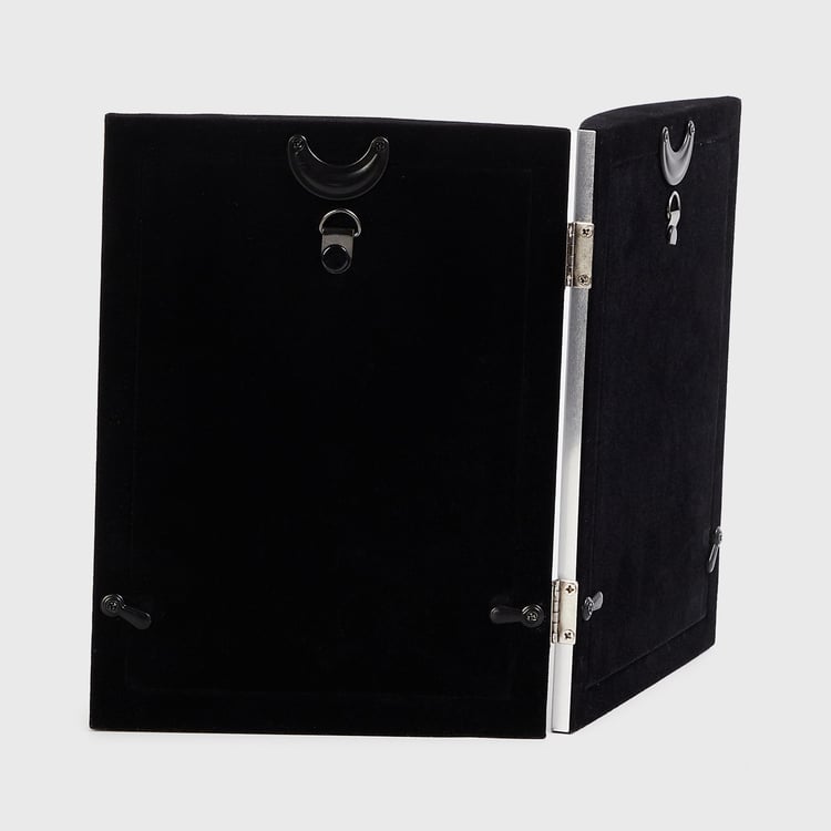 Corsica Silver Aluminium Dual Folding Photo Frame - Set of 2