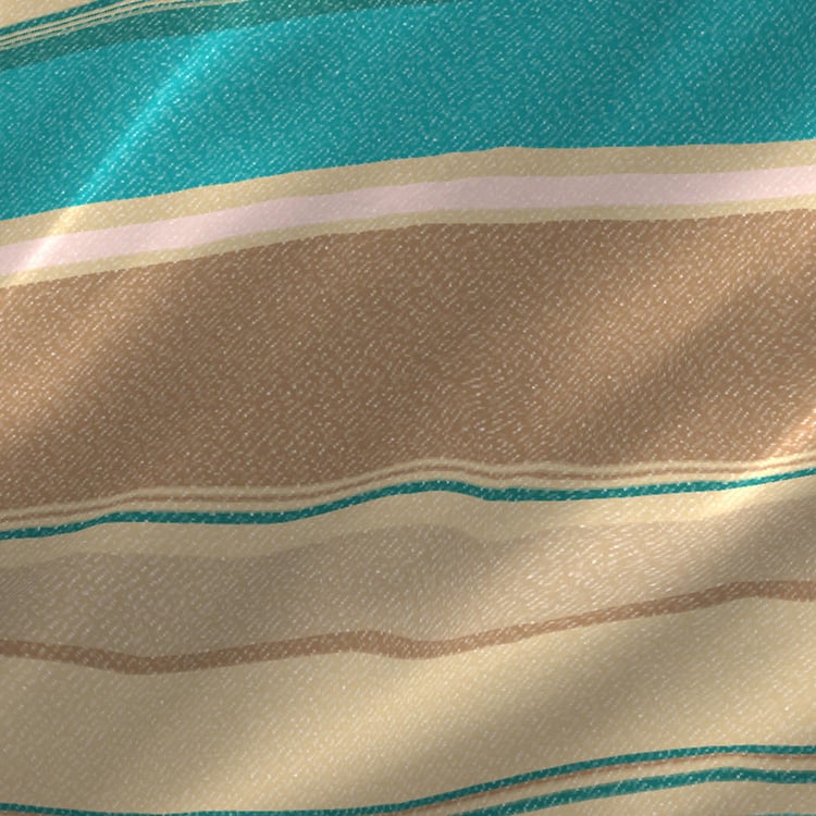 LAYERS Milano Multicolour Striped Cotton Single Bedsheet Set - 1.52x2.24m - 2Pcs