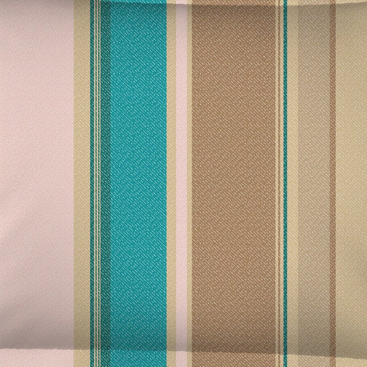 LAYERS Milano Multicolour Striped Cotton Single Bedsheet Set - 1.52x2.24m - 2Pcs