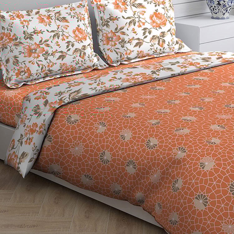 LAYERS Milano Multicolour Printed King Bed-In-A-Bag Set - 4Pcs