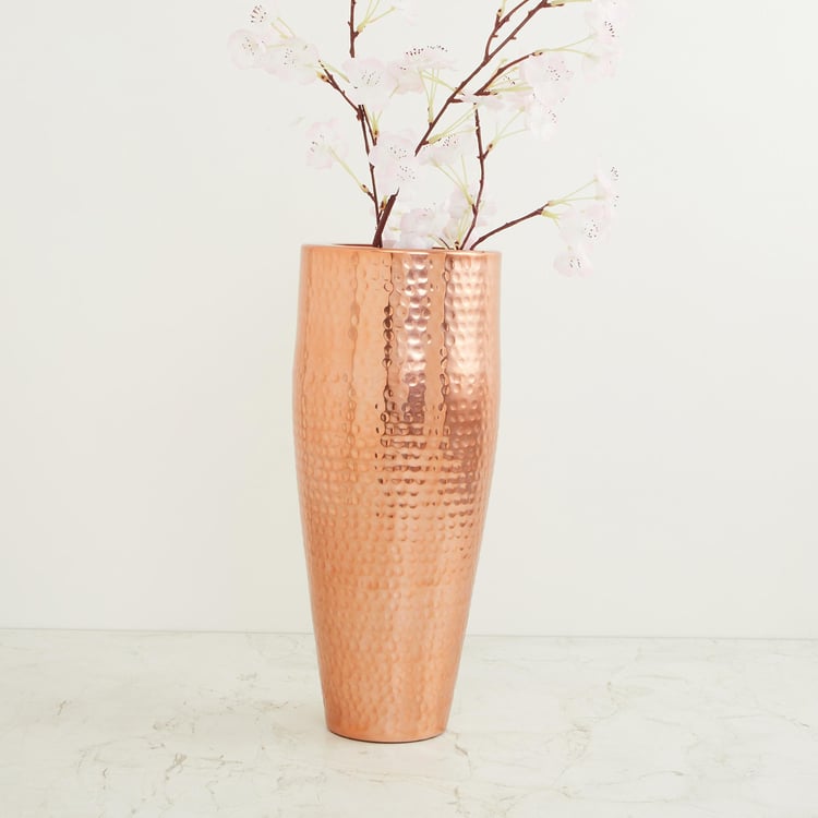 Austin Metal Hammered Tall Vase