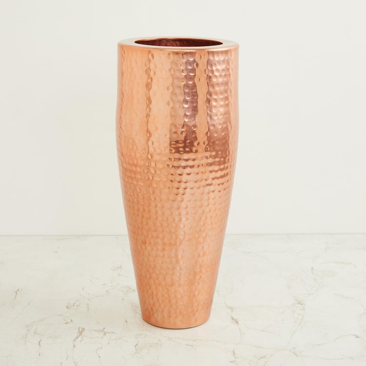 Austin Metal Hammered Tall Vase