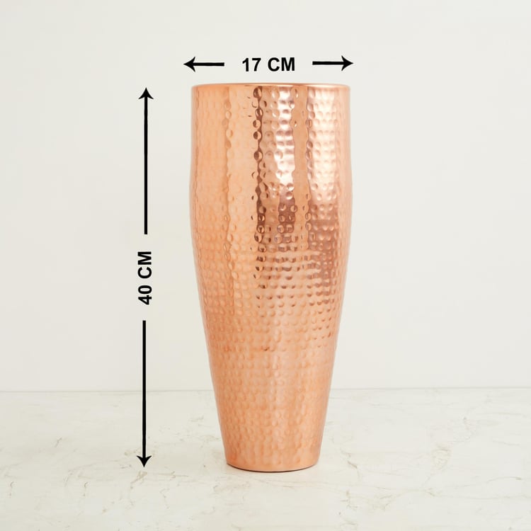 Austin Metal Hammered Tall Vase