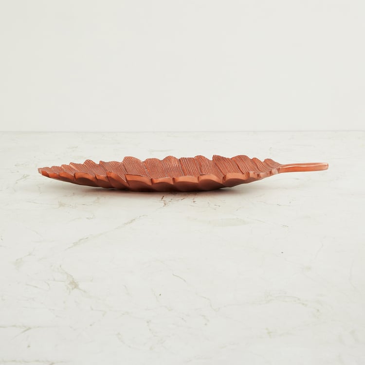 Austin Metal Leaf Decorative Platter