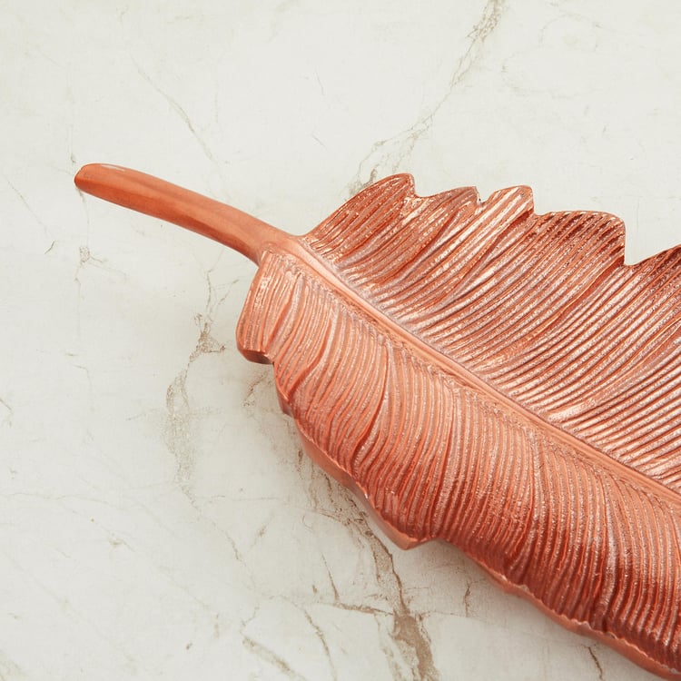 Austin Metal Leaf Decorative Platter