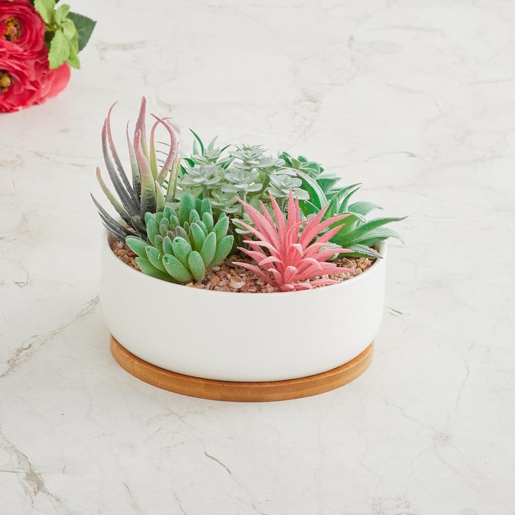 Fiesta Artificial Succulent in Pot