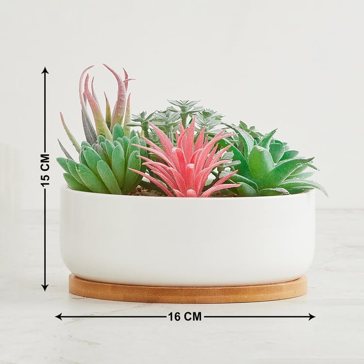 Fiesta Artificial Succulent in Pot