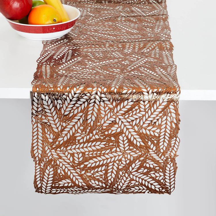 Cinder PVC Leaf Cut-Out Table Runner