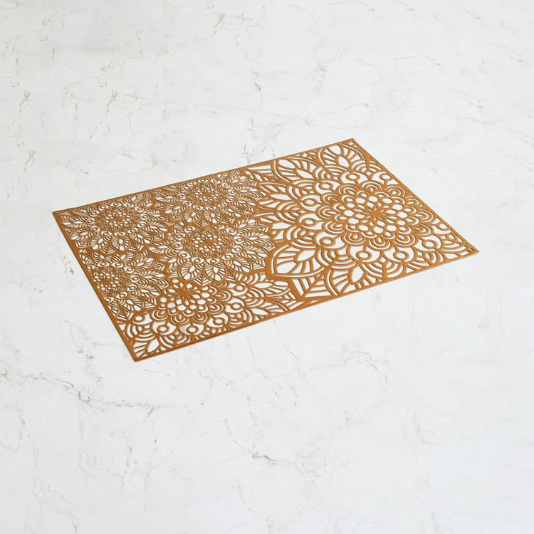 Cinder Orchid PVC Cut-Work Placemat