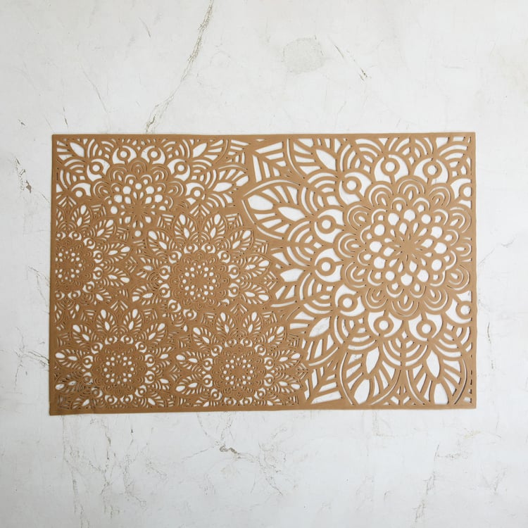 Cinder Orchid PVC Cut-Work Placemat