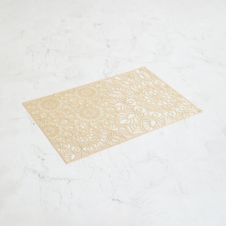 Cinder Orchid PVC Cut-Work Placemat