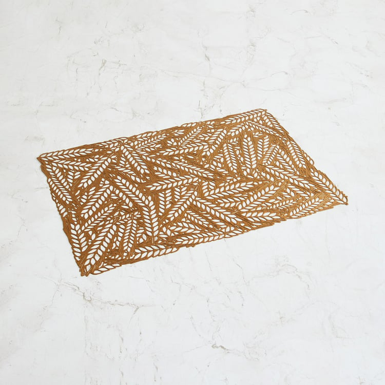 Cinder PVC Leaf Cut-Out Placemat