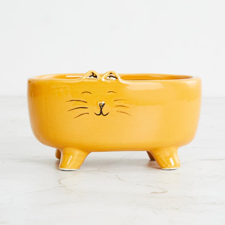 Colour Connect Ceramic Cat Planter