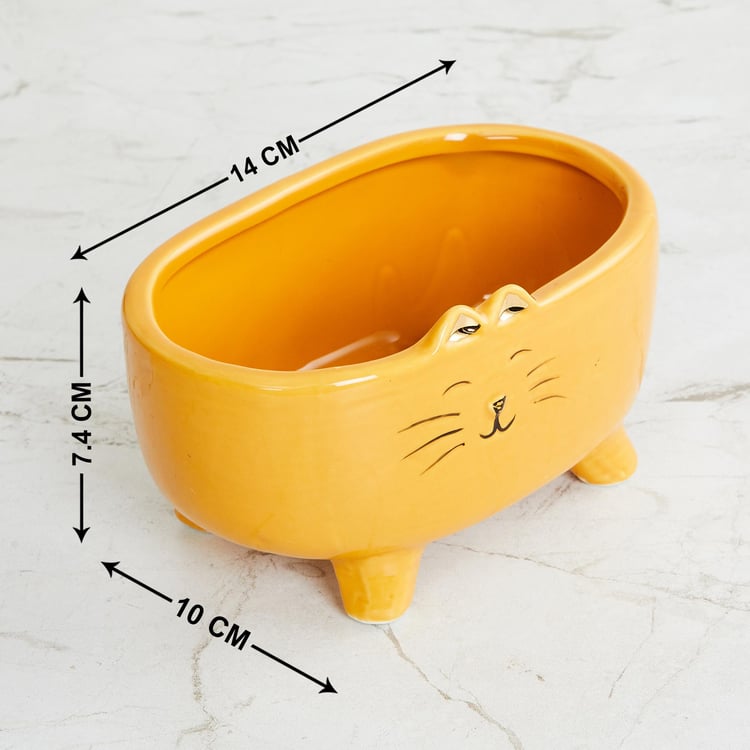 Colour Connect Ceramic Cat Planter