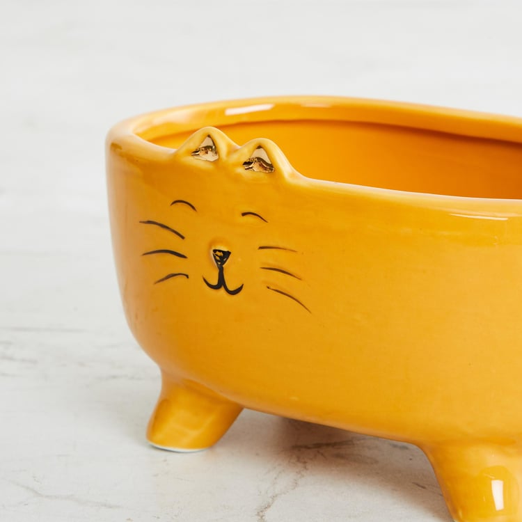 Colour Connect Ceramic Cat Planter