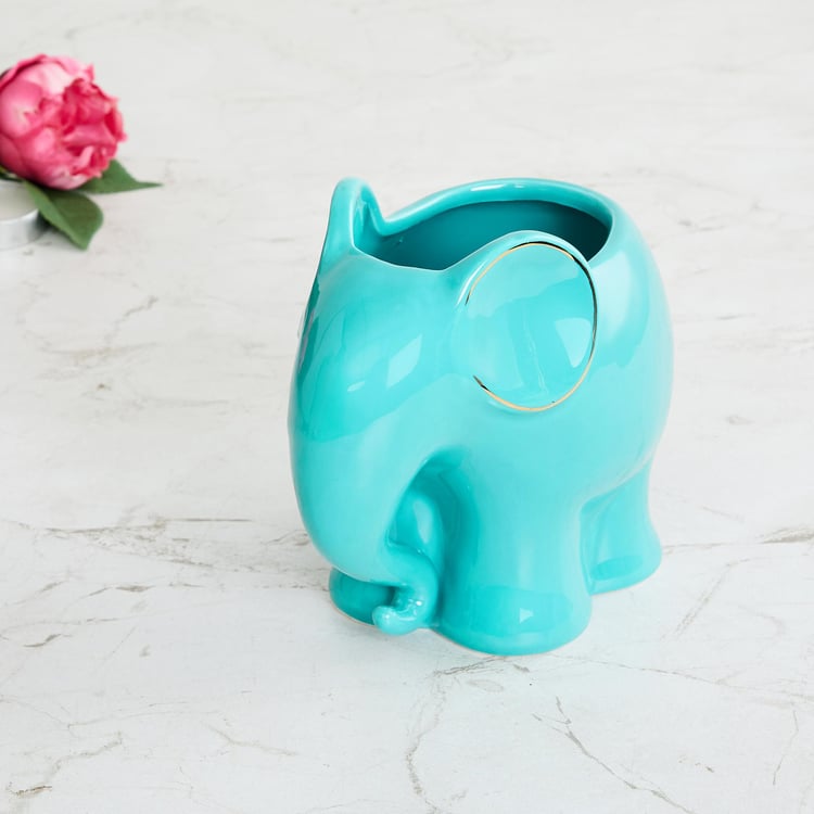 Colour Connect Ceramic Elephant Planter