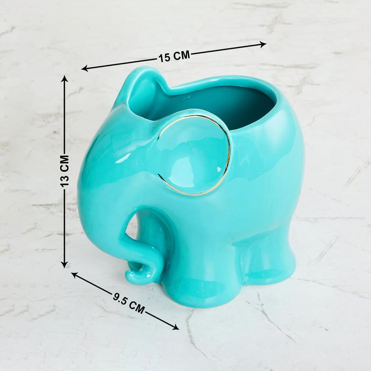 Colour Connect Ceramic Elephant Planter