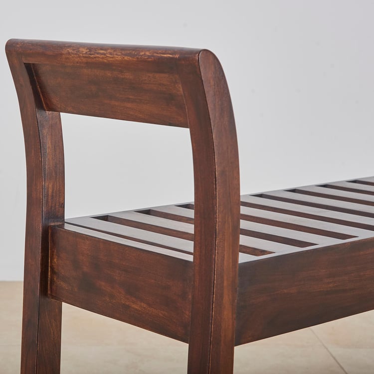 Flora Acacia Wood Bench - Brown