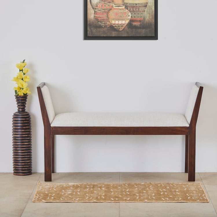 Haniwa Mango Wood Bench - Brown