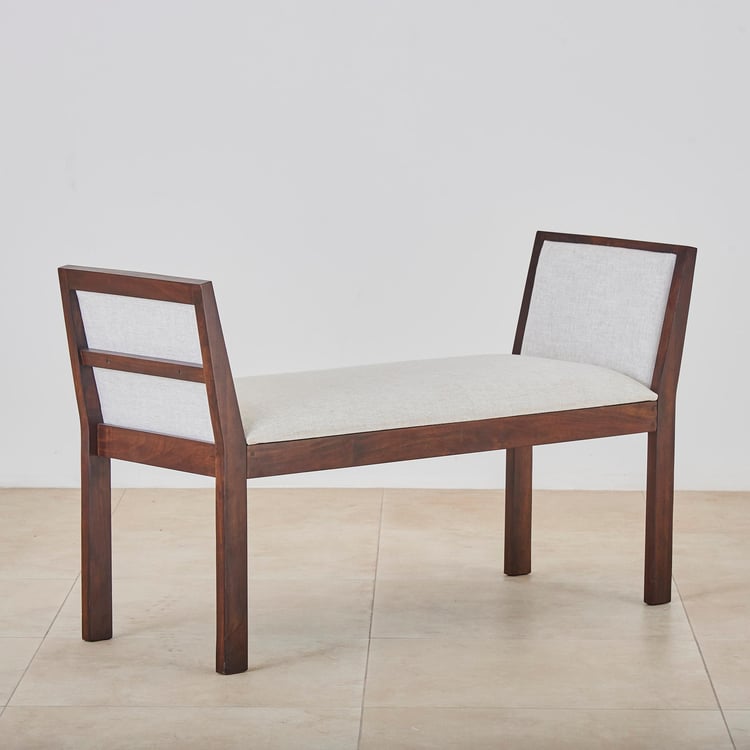 Haniwa Mango Wood Bench - Brown