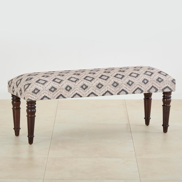 Kofun Fabric Bench - Beige