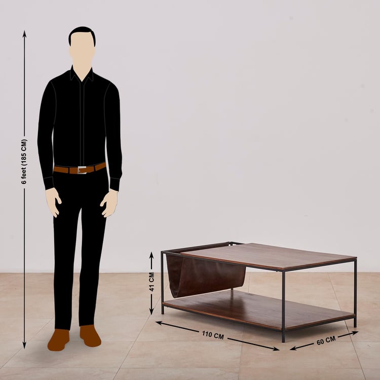 Ajax Coffee Table - Brown