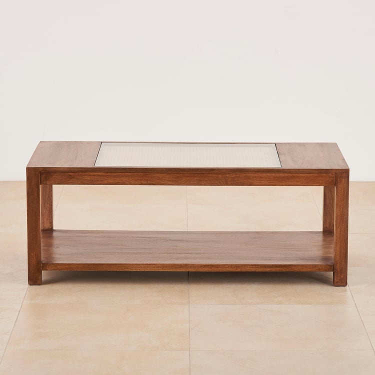 Cane Connection Mango Wood Coffee Table - Brown