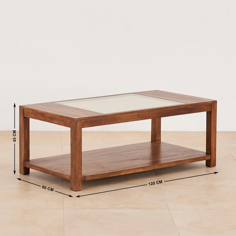 Cane Connection Mango Wood Coffee Table - Brown