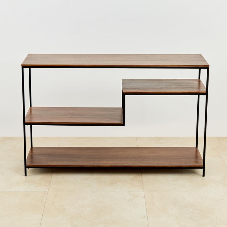 Ajax Mango Wood Console Unit - Brown