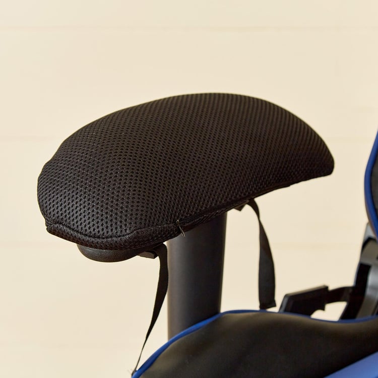 Champion Black Textured Memory Foam Armrest - 25x7.5cm - Set of 2