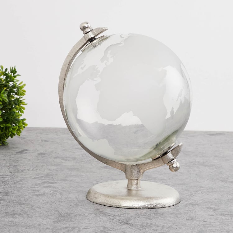 Fiesta Transparent Glass Globe Table Accent