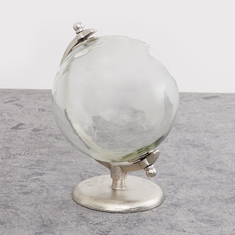 Fiesta Transparent Glass Globe Table Accent