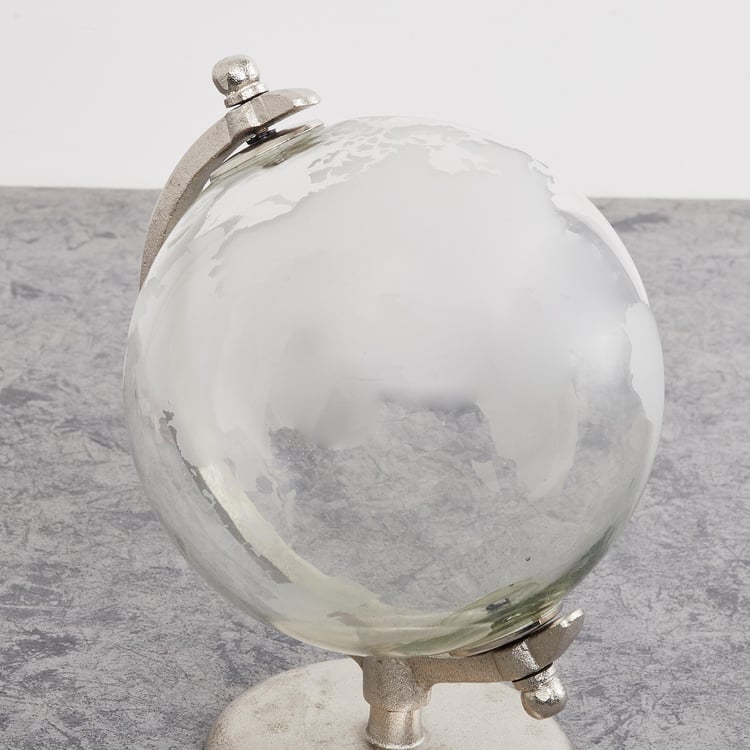 Fiesta Transparent Glass Globe Table Accent