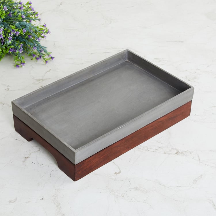 Marshmallow Polyresin Decorative Tray