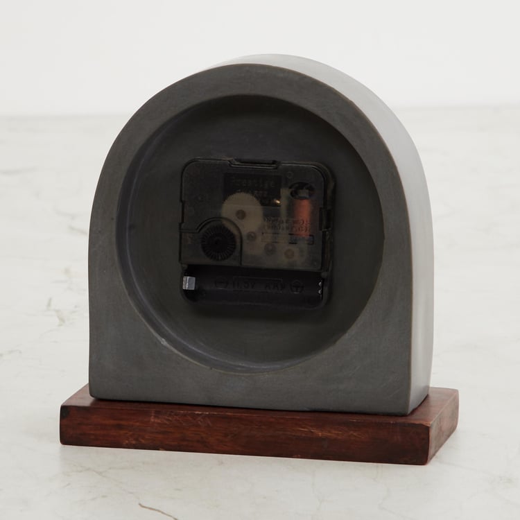 Marshmallow Cement Table Clock - 14cm