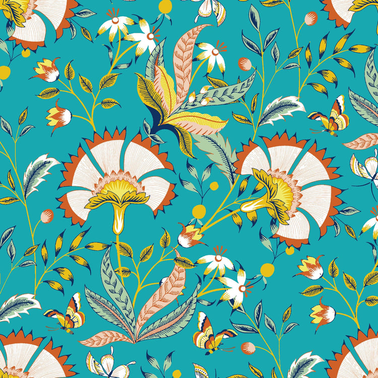 Corsica Set of 2 Microfibre Printed Single Dohars