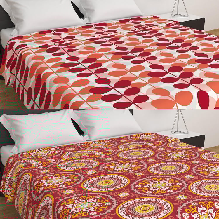 Corsica Microfibre Set of 2 Printed Single Dohars